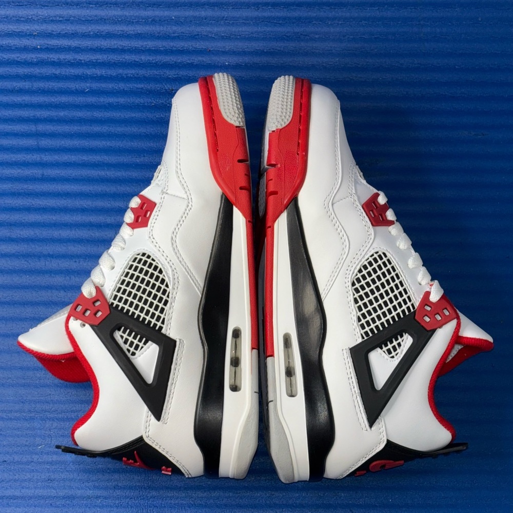Size 6.5- Men’s Nike Air Jordan 4 Retro Fire Red (2020) DC7770-160 Women’s 8 NEW - Picture 5 of 10